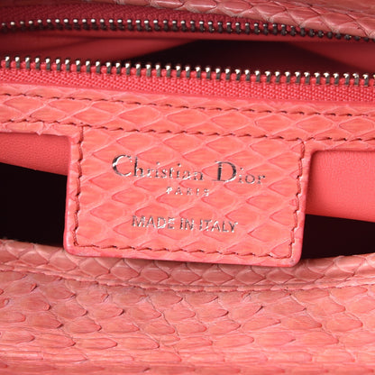 Christian Dior Python Large Lady Dior Pink 6 of 20