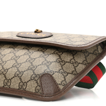 Gucci GG Supreme Monogram Neo Vintage Web Belt Bag Brown 11 of 12