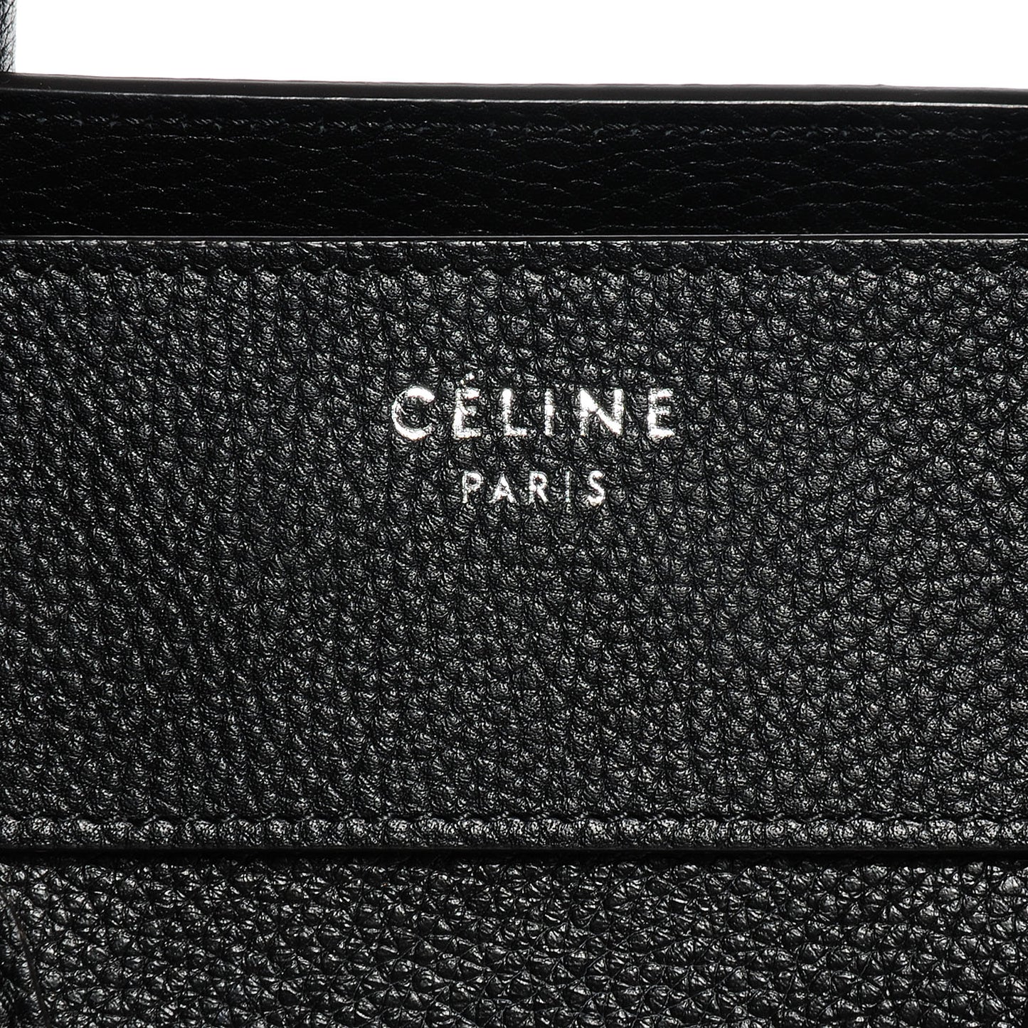 Drummed Calfskin Mini Luggage Black