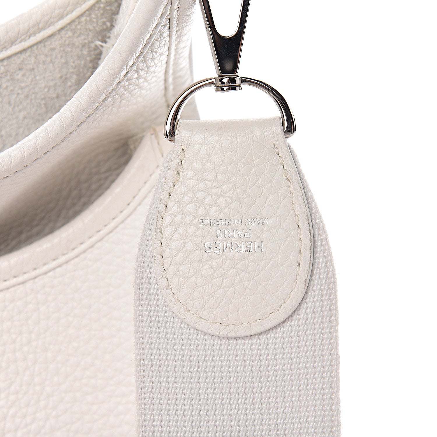 Hermes Taurillon Clemence Evelyne III PM White 8 of 11