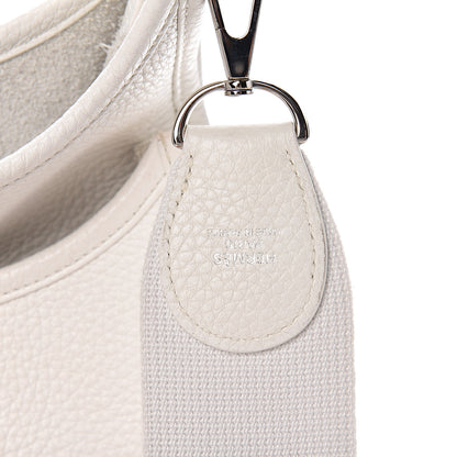 Hermes Taurillon Clemence Evelyne III PM White 8 of 11