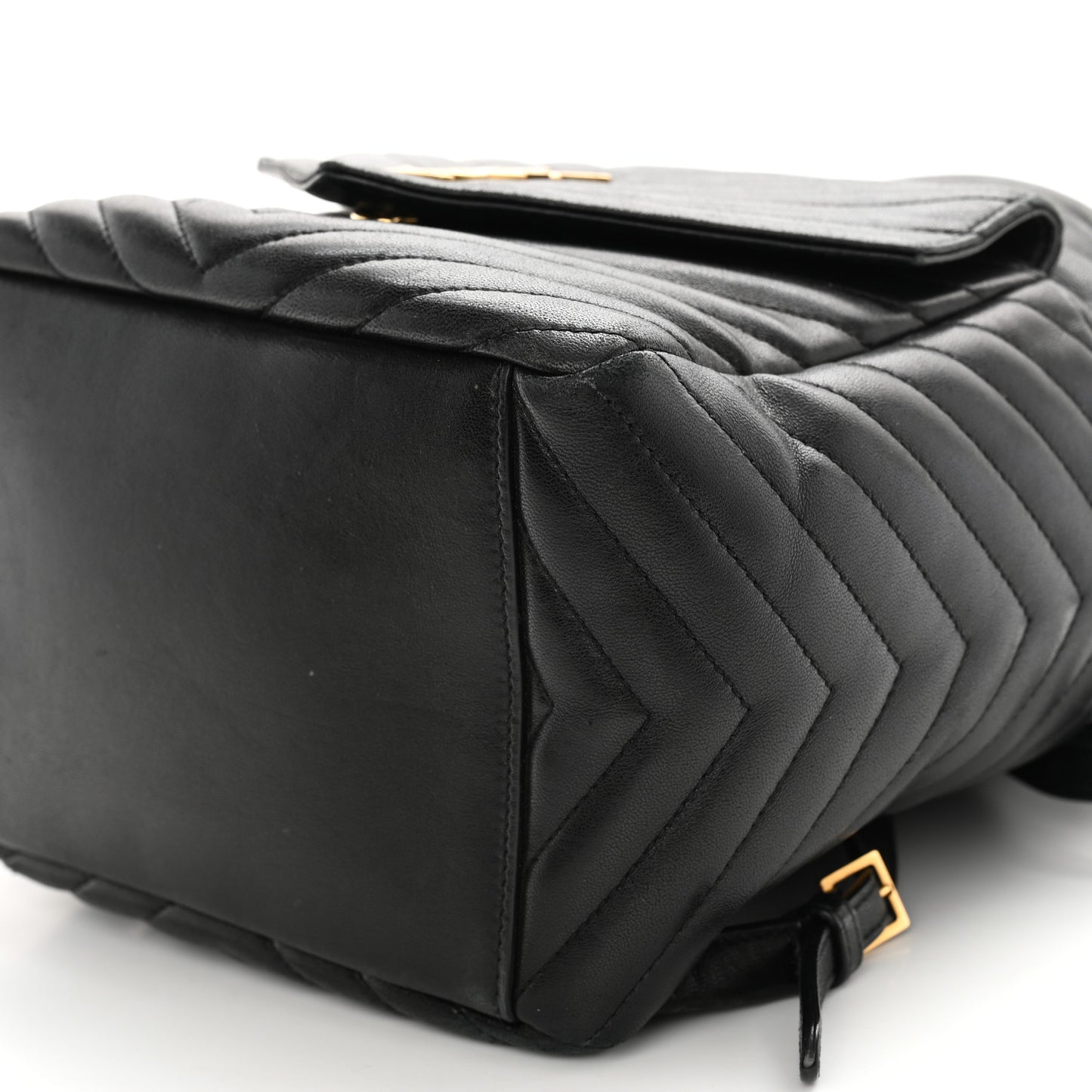 Lambskin Matelasse Monogram Joe Backpack Black