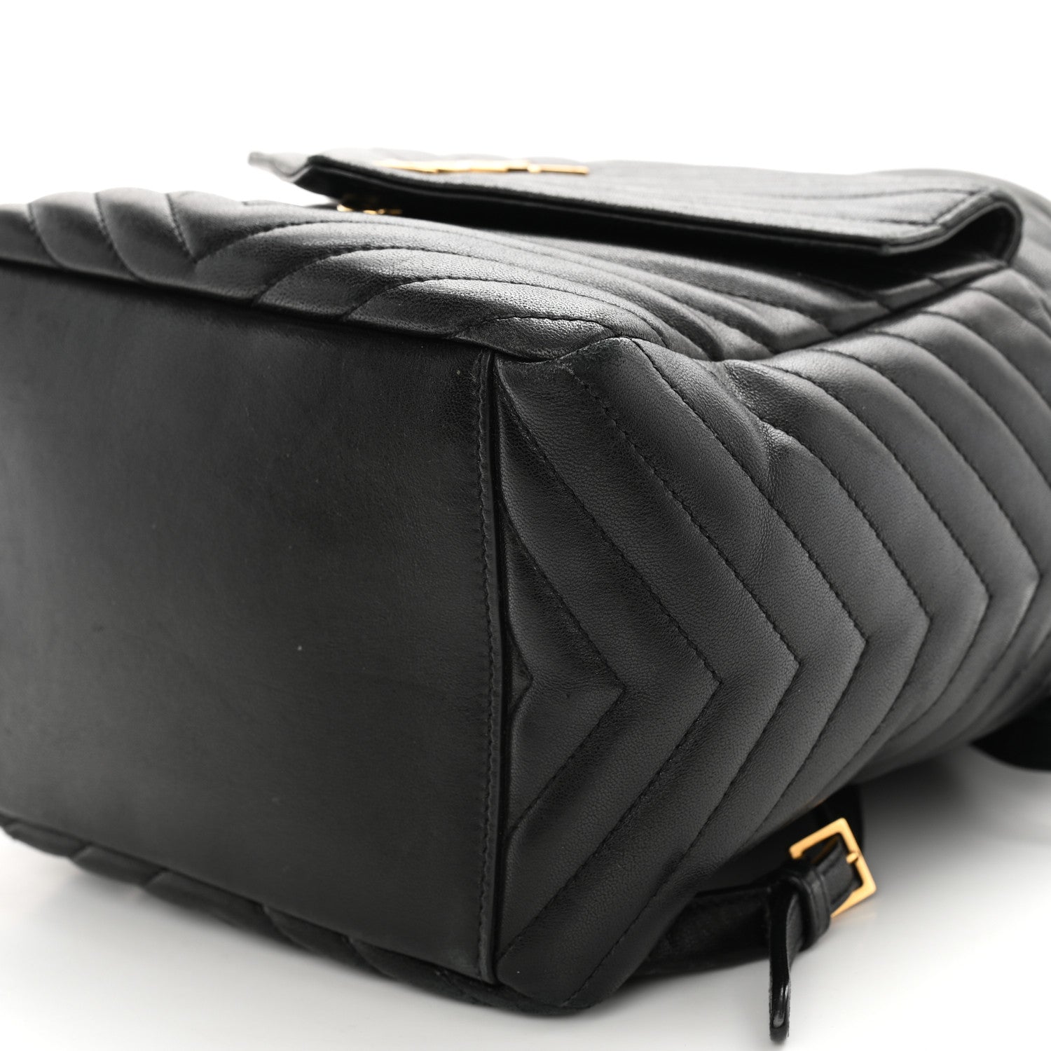 Saint Laurent Lambskin Matelasse Monogram Joe Backpack Black 10 of 12