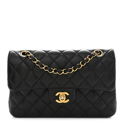 Chanel Lambskin Quilted Small Double Flap Black 1 of 10
