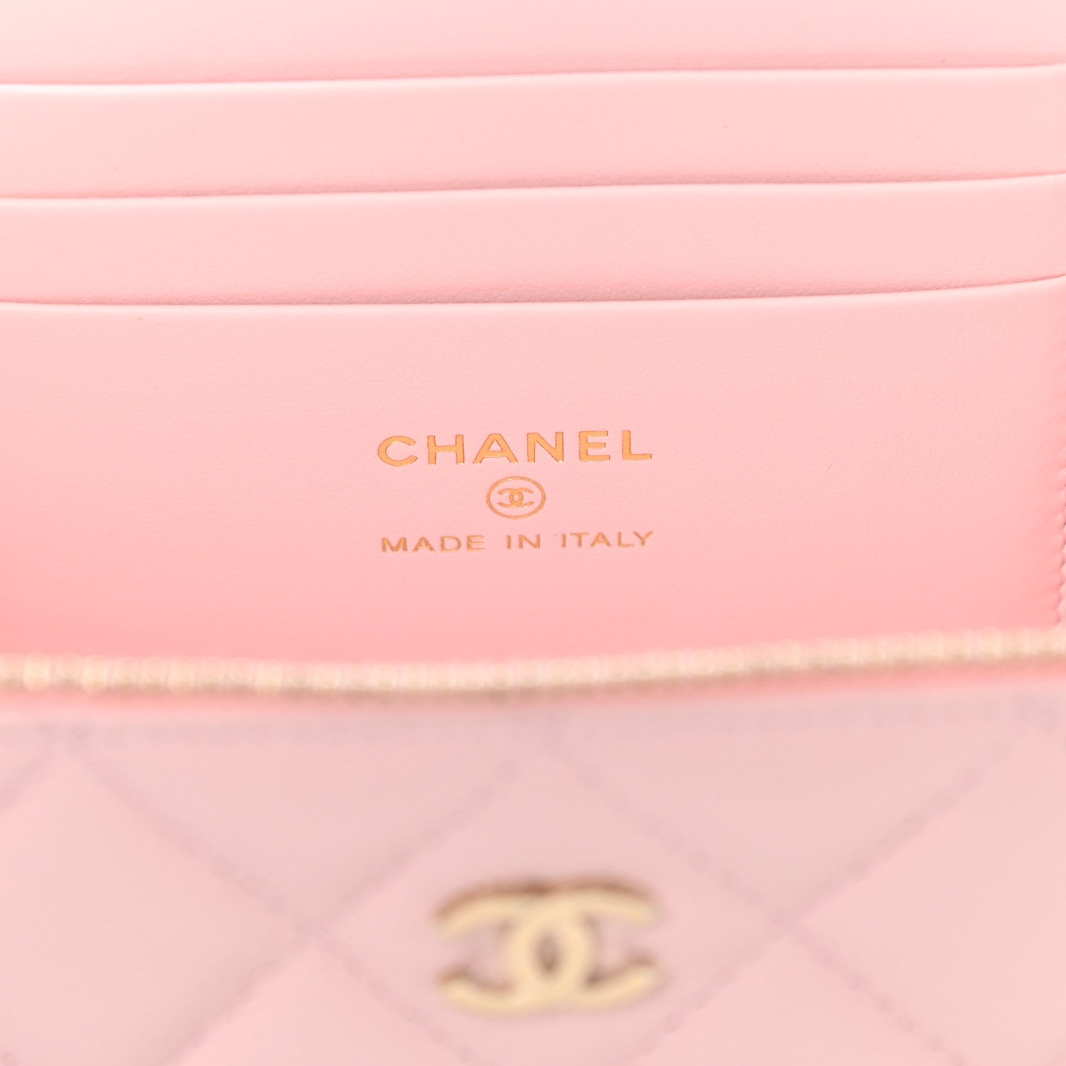 Chanel Caviar Quilted Small Vanity Case With Chain Light Pink 7 of 12