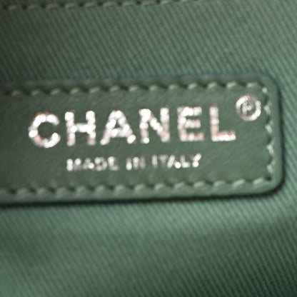 Chanel Canvas Small Deauville Tote Green 6 of 10