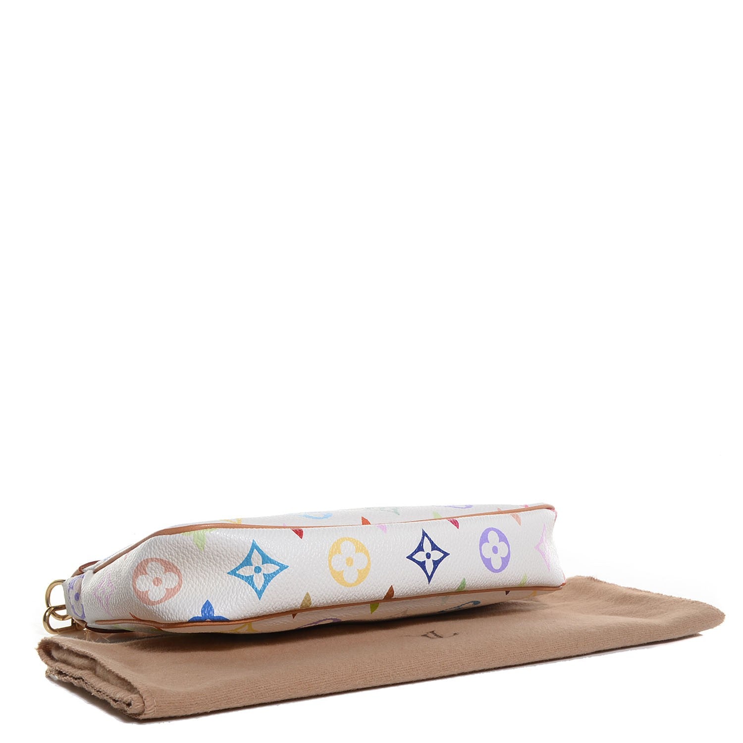 Louis Vuitton Monogram Multicolor Pochette Accessories White 4 of 8