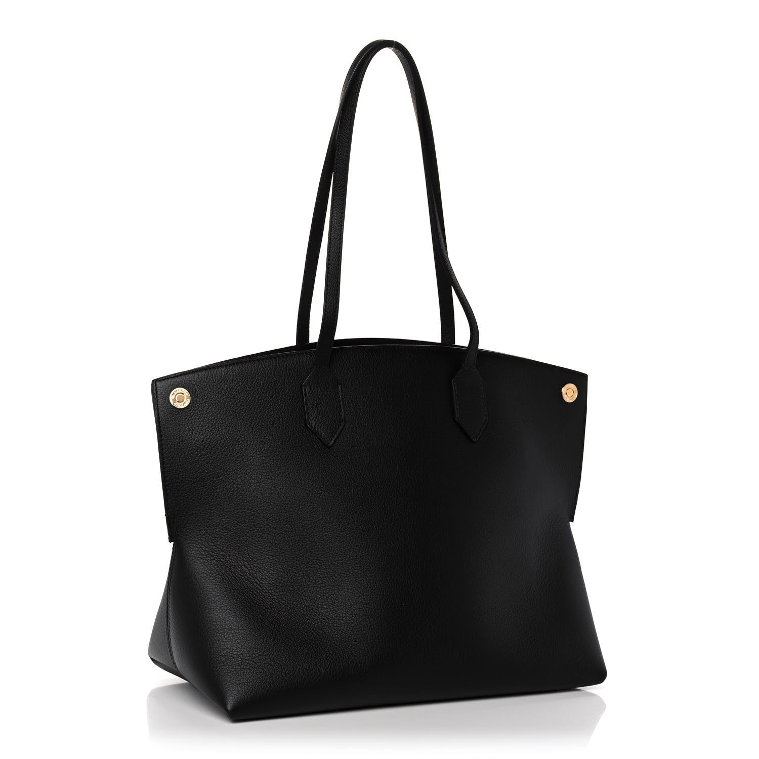 Burberry Calfskin Large Society Tote Black 3 of 11