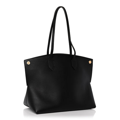 Burberry Calfskin Large Society Tote Black 3 of 11