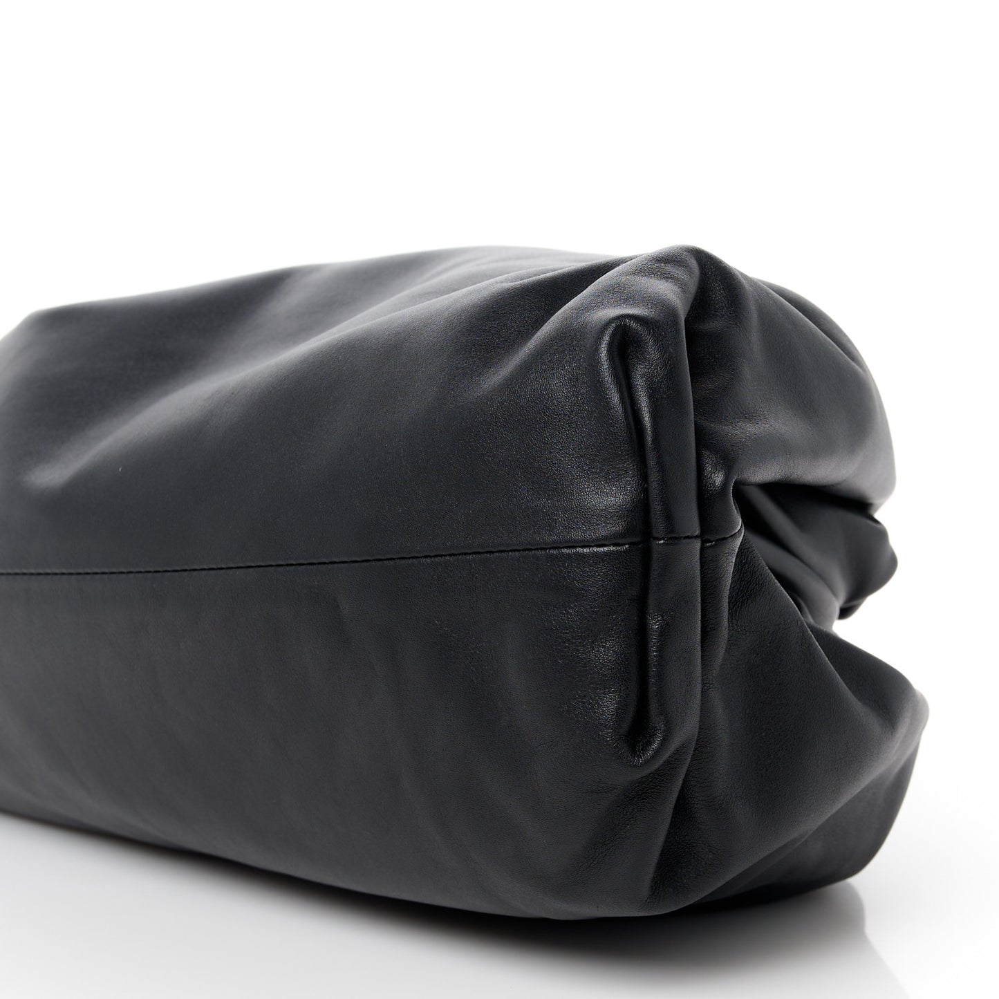 Smooth Butter Calf The Pouch Oversized Clutch Black