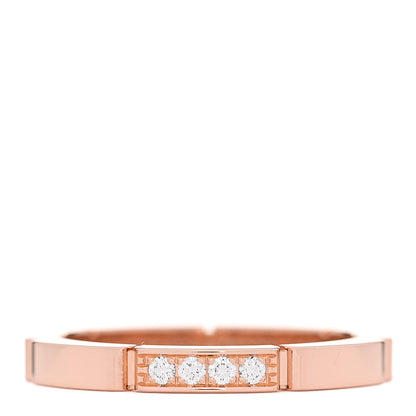 Cartier 18K Pink Gold Diamond Maillon Panthere Wedding Band Ring 53 6.5 1 of 5