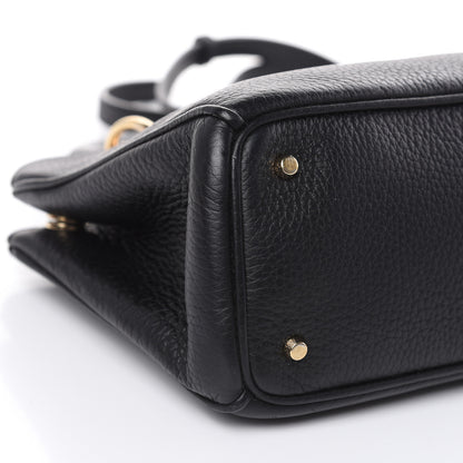 Christian Dior Bullcalf Small Diorissimo Tote Black Rose Indien 8 of 9