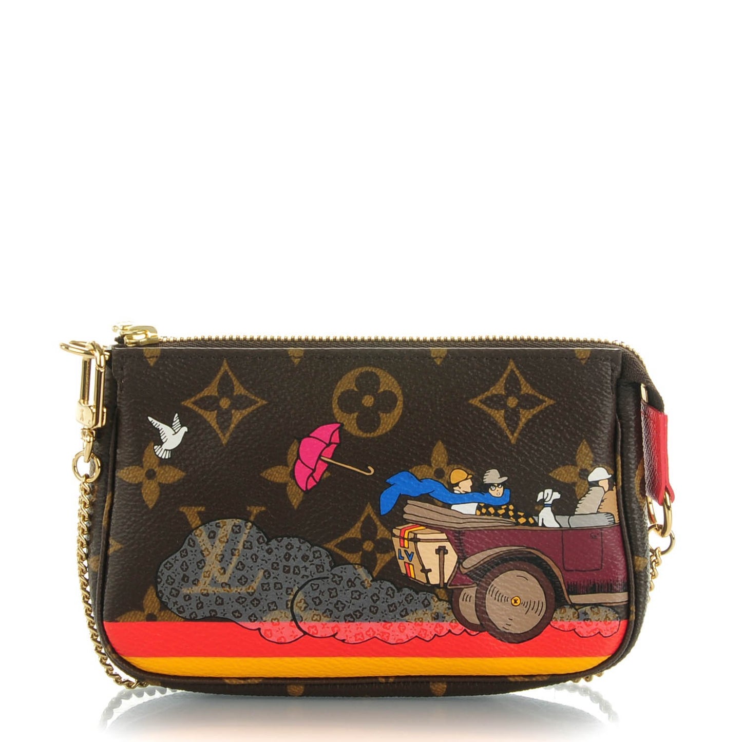 Monogram 2015 Christmas Animation Mini Pochette Accessories