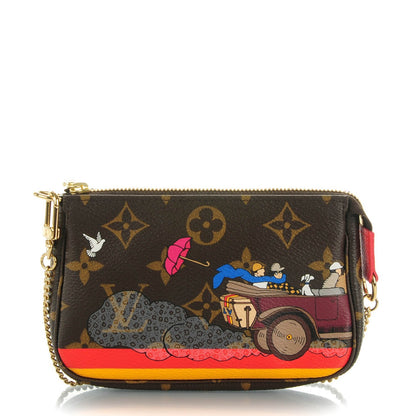 Louis Vuitton Monogram 2015 Christmas Animation Mini Pochette Accessories 1 of 6
