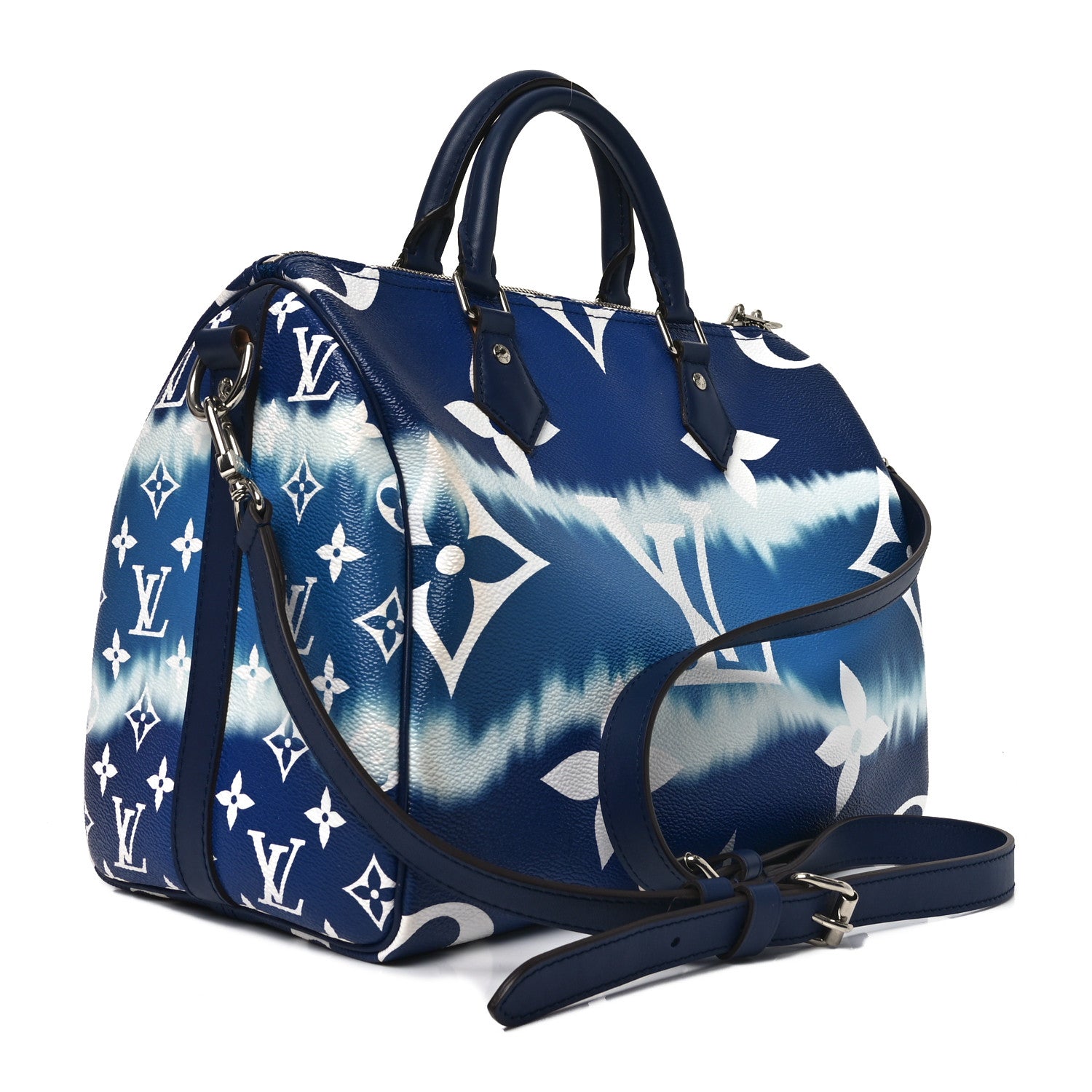 Louis Vuitton Monogram Escale Speedy Bandouliere 30 Blue 2 of 9