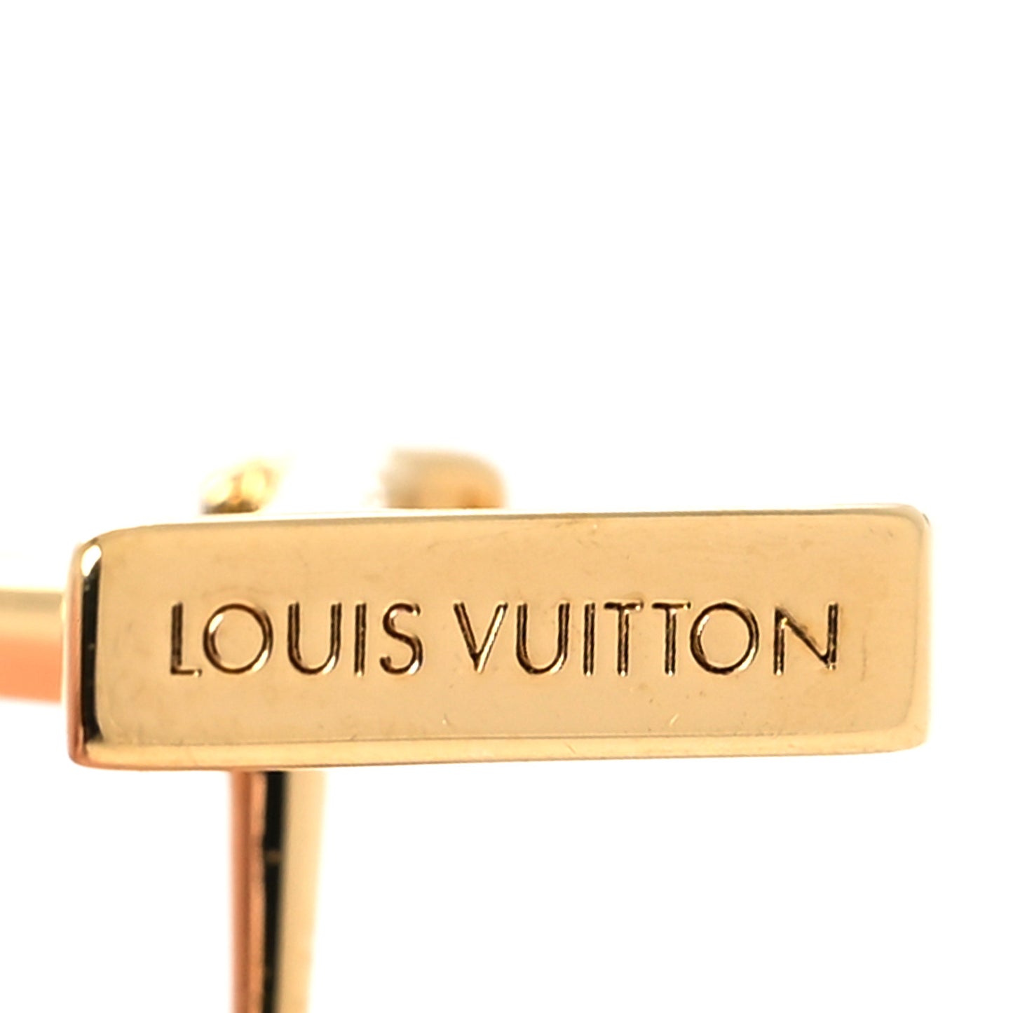 Metal LV Iconic Earrings Gold