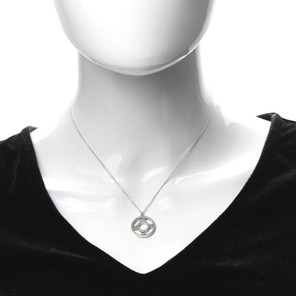 Tiffany Sterling Silver Medium Atlas Open Pendant Necklace 2 of 5