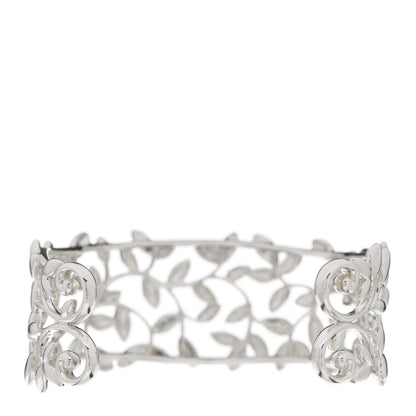 Tiffany Sterling Silver Paloma Picasso Olive Leaf Cuff Bracelet 2 of 4