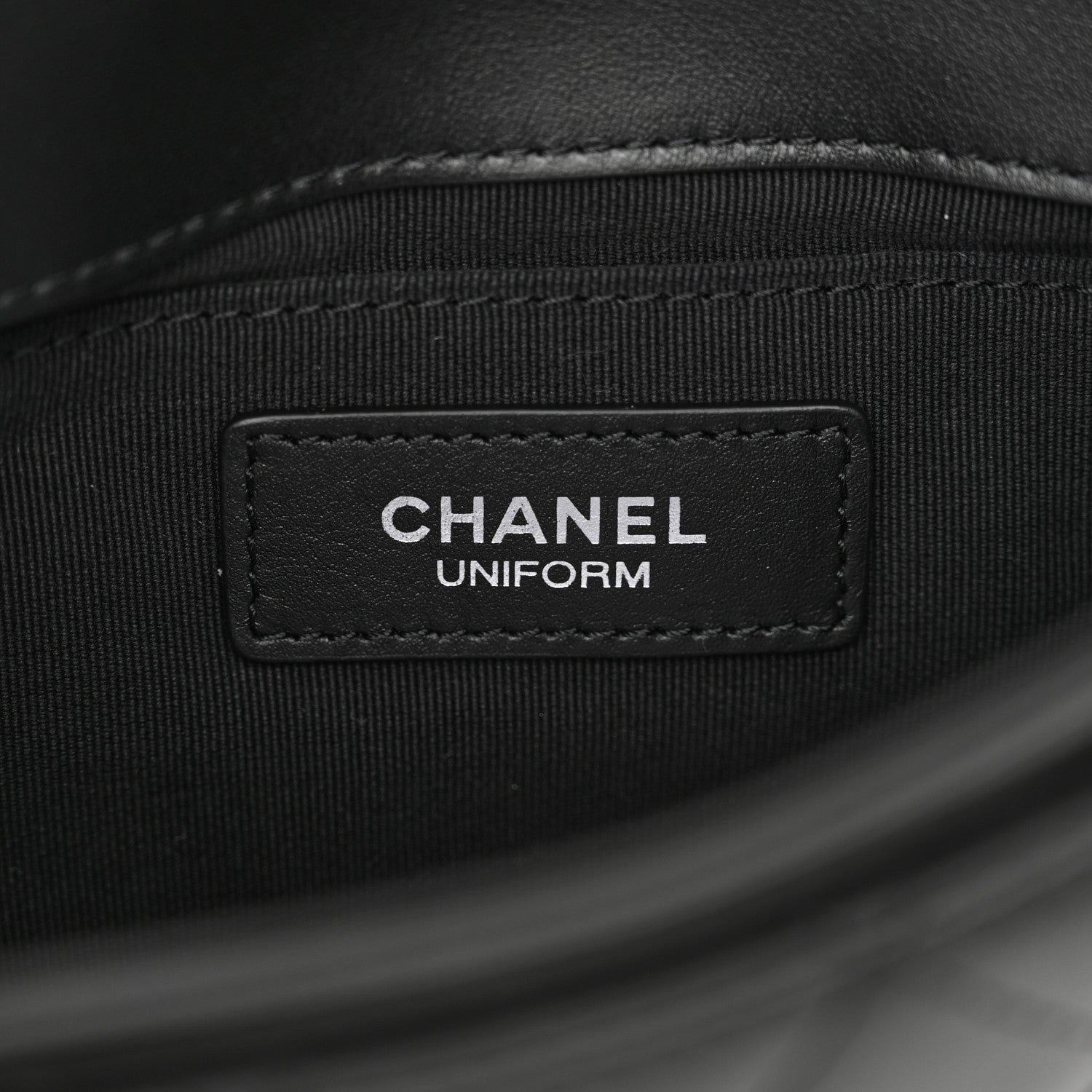 Chanel Calfskin Quilted CC Uniform Flap Belt Bag Black 6 of 10