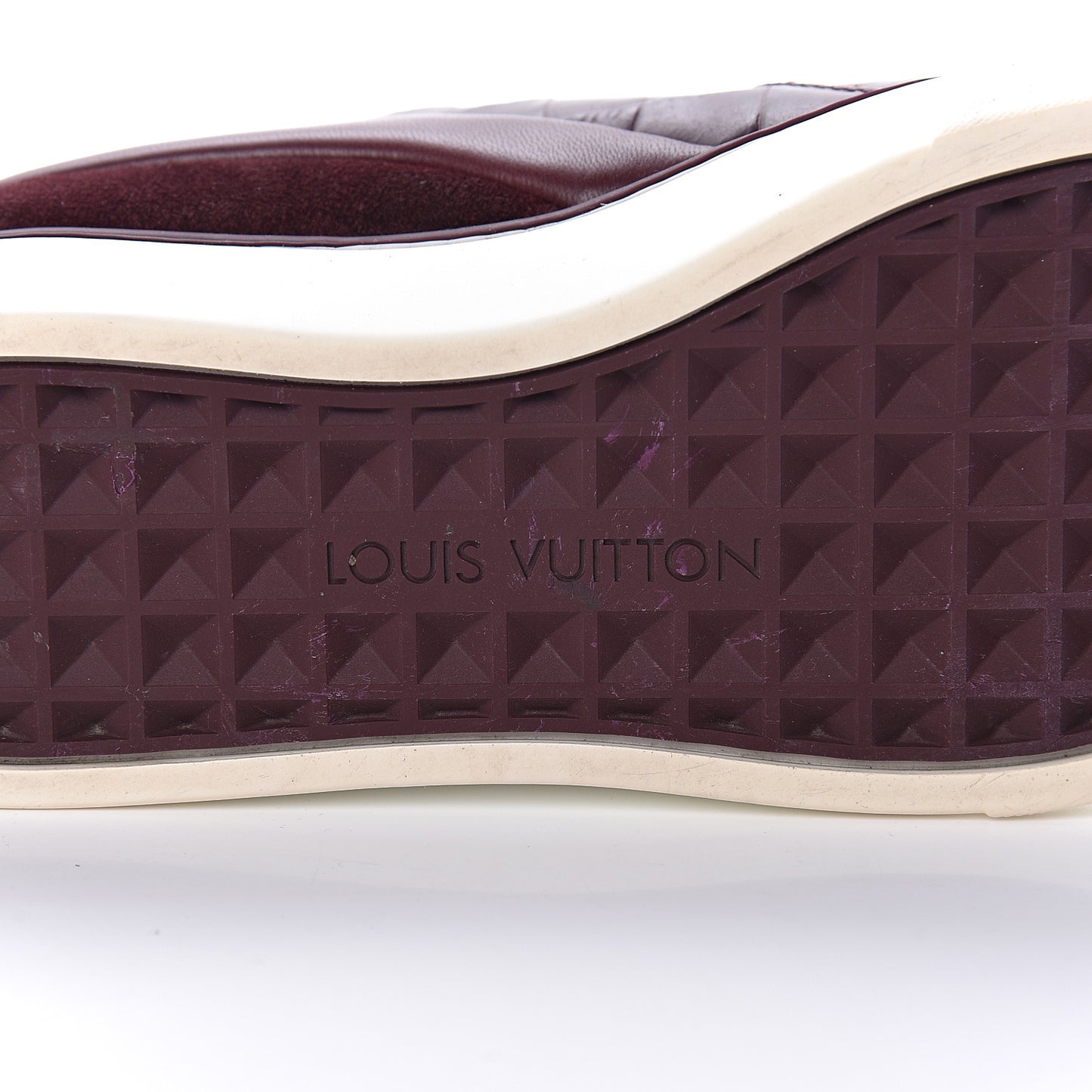 Alligator Patent Calfskin Catwalk Slip On Sneakers 36 Bordeaux