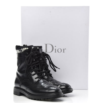 Christian Dior Calfskin D-Order Low Boot 39.5 Black White 9 of 9