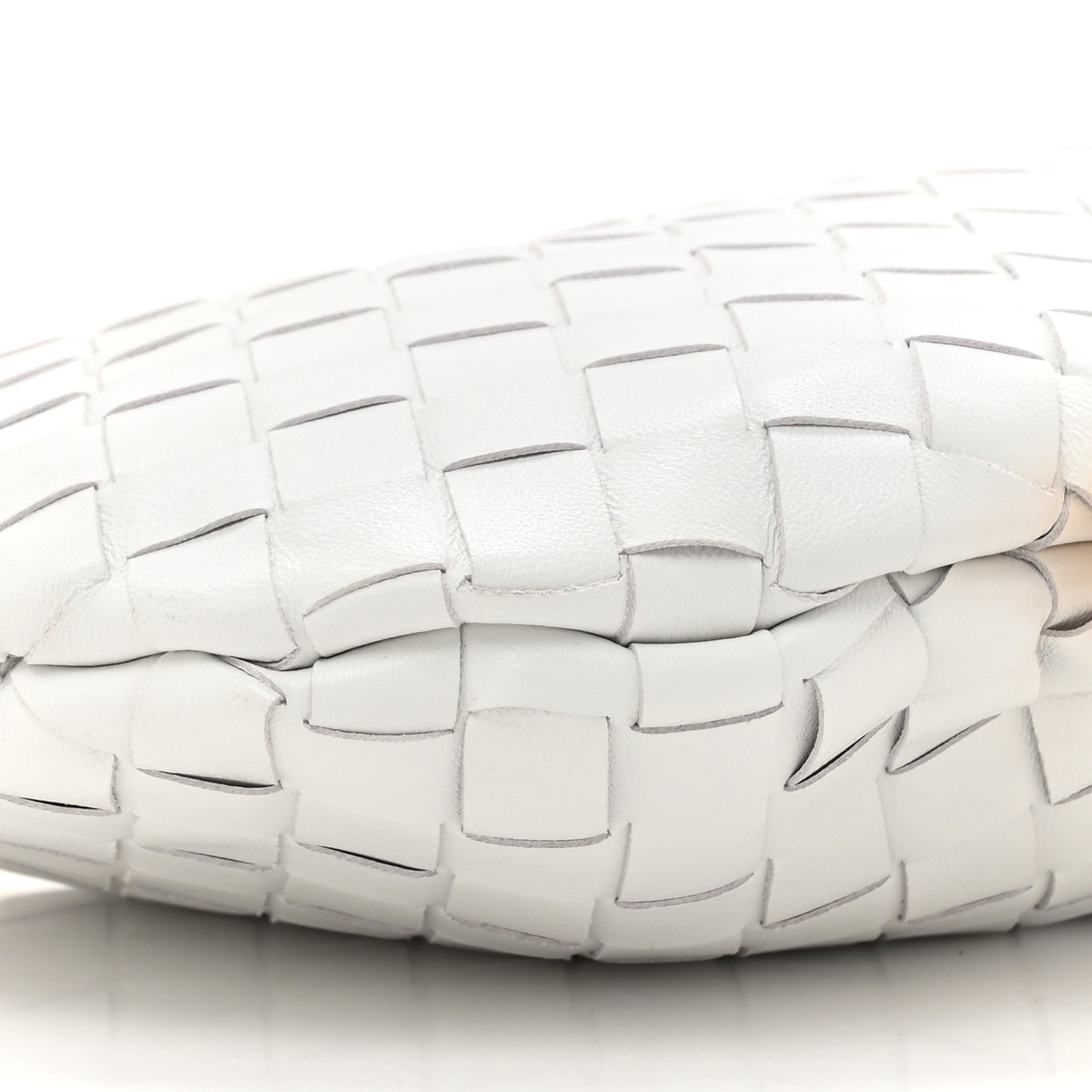Nappa Intrecciato Small Solstice Hobo White