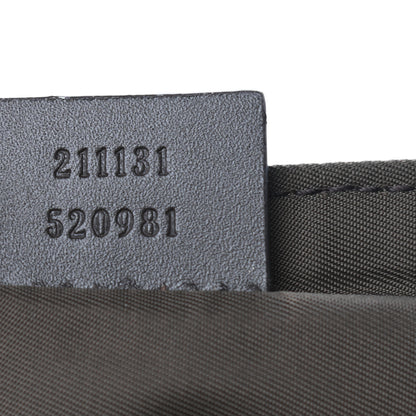 Gucci GG Supreme Monogram Selleria Calfskin Messenger Diaper Bag Beige Ebony Cocoa Dark Chocolate 7 of 9