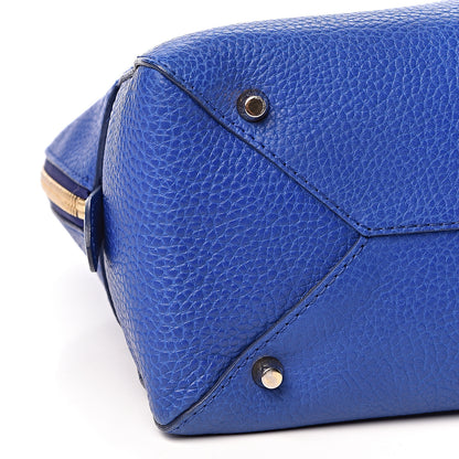 Burberry London Grainy Calfskin Small Greenwood Bowling Bag Brilliant Blue 8 of 10