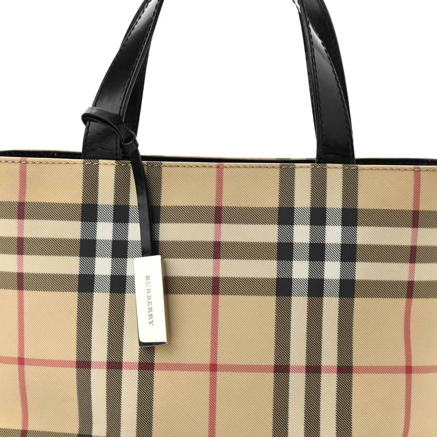 Burberry House Check Small Tote Black 8 of 10