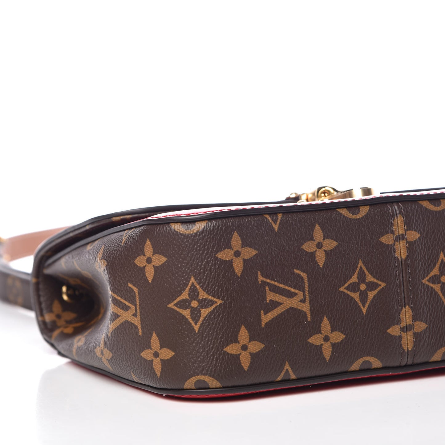 Patent Calfskin Monogram Cherrywood BB Scarlet