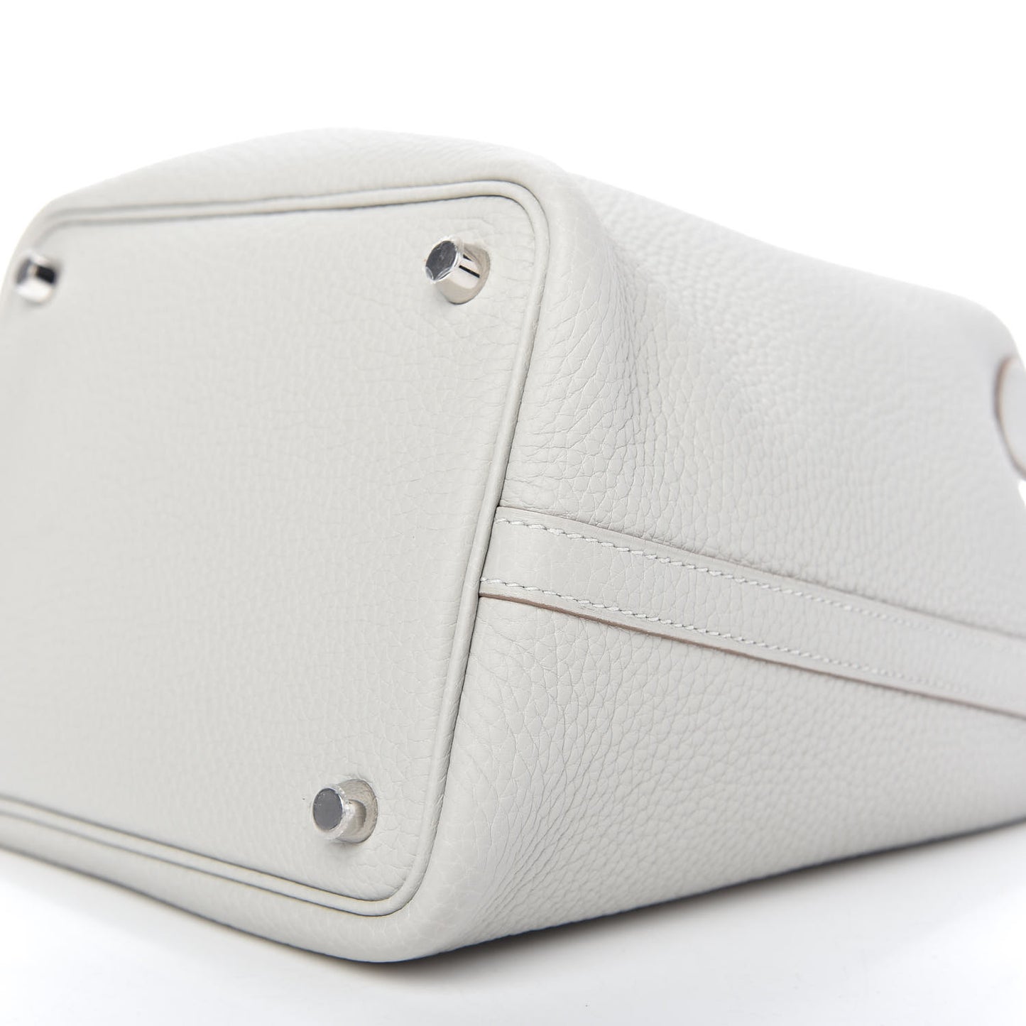 Taurillon Clemence Picotin Lock 18 PM Gris Perle