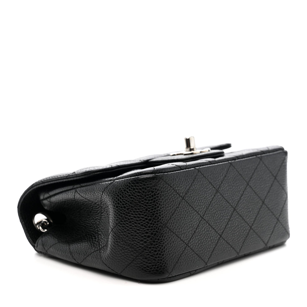 Chanel Caviar Quilted Mini Square Flap Black 1850592 – FASHIONPHILE