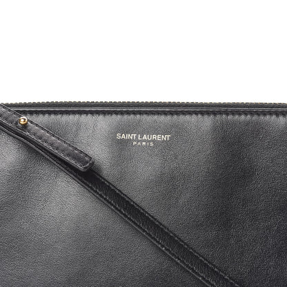 Saint Laurent Calfskin Teen Monogram Crossbody Bag Black 8 of 14