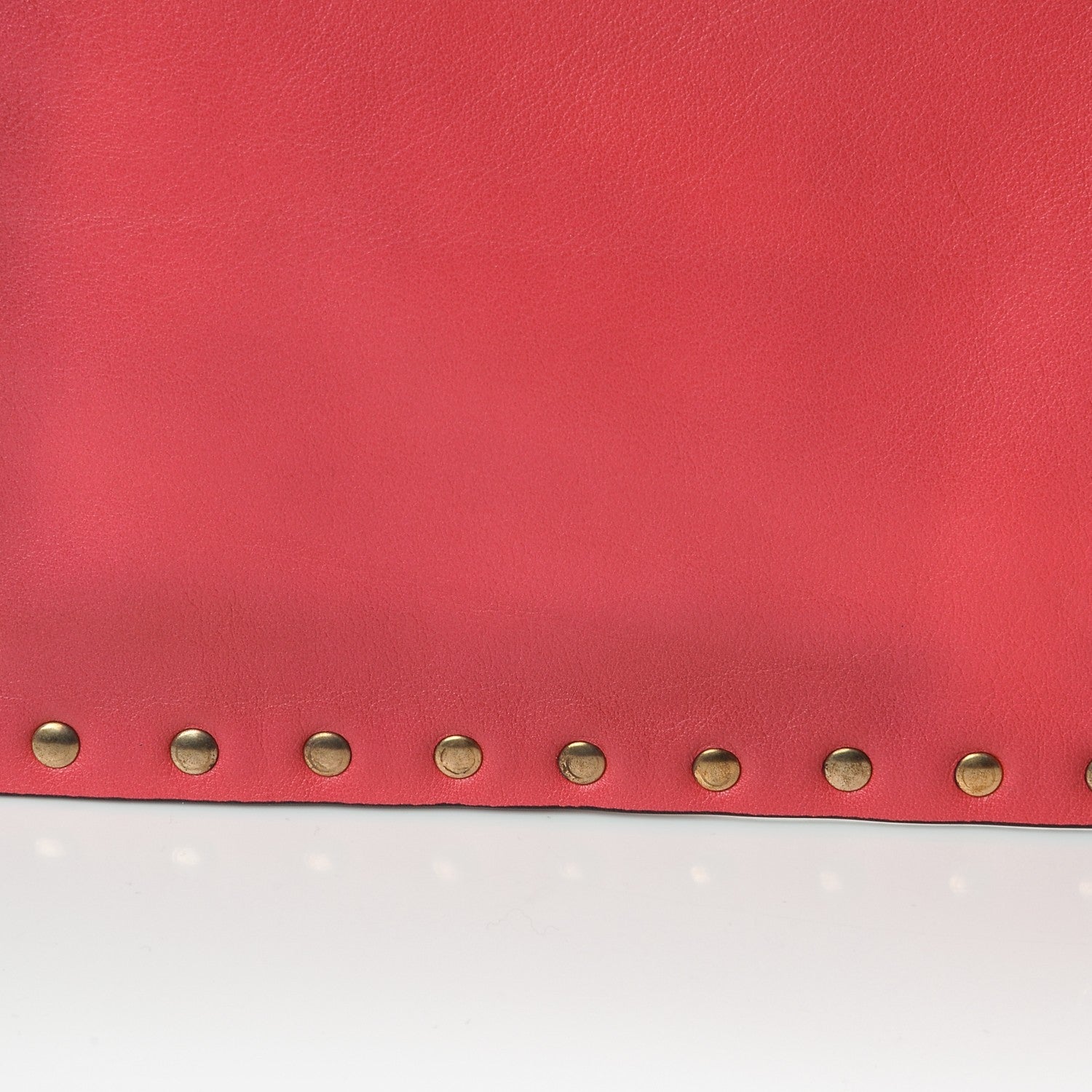 Valentino Garavani Vitello Large Rockstud Zip Pouch Deep Rose 8 of 13