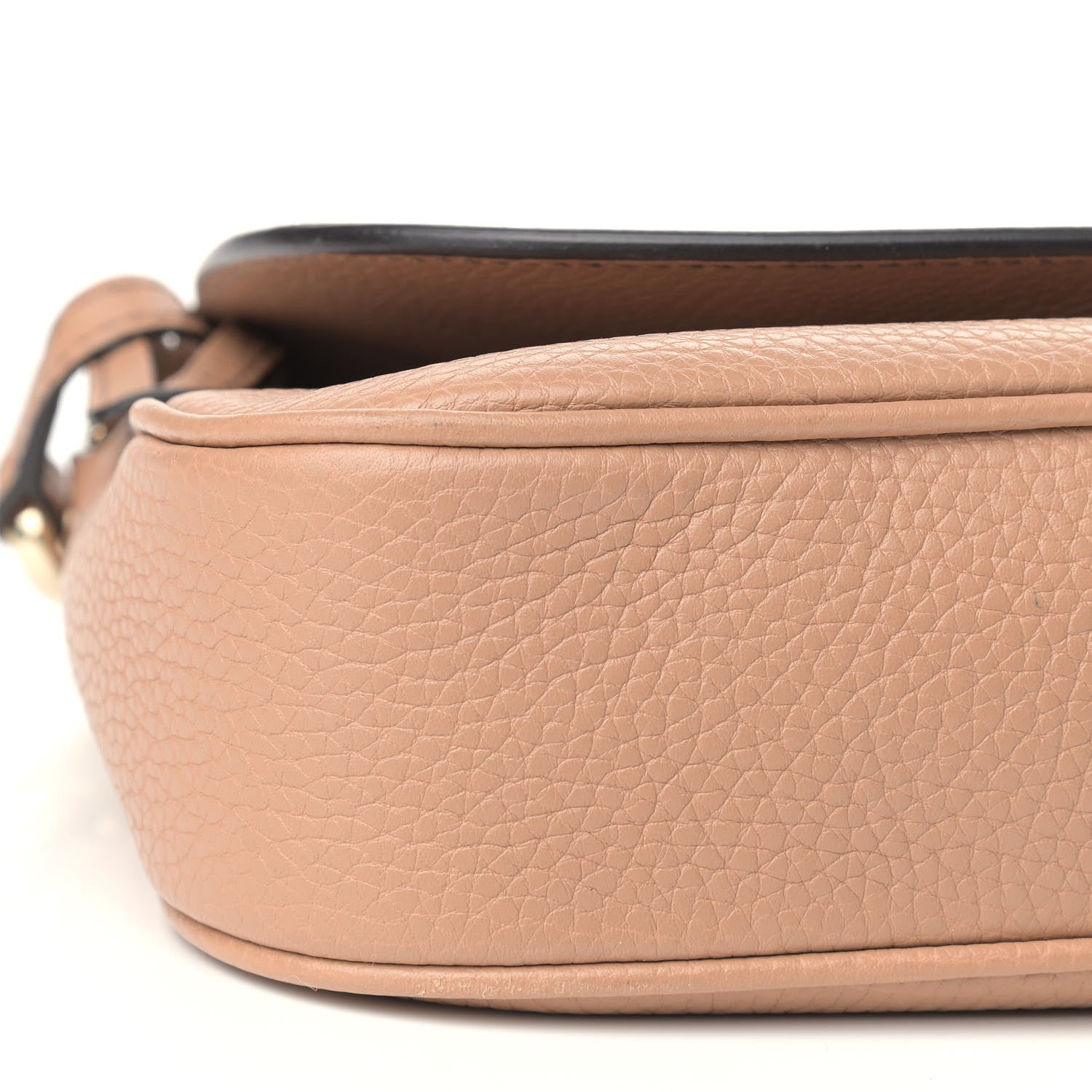 Gucci Pebbled Calfskin Medium Soho Flap Crossbody Camelia 8 of 10