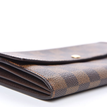 Louis Vuitton Damier Ebene Sarah Wallet 7 of 8