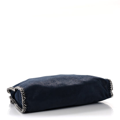 Stella McCartney Shaggy Deer Falabella Fold Over Tote Navy 3 of 8