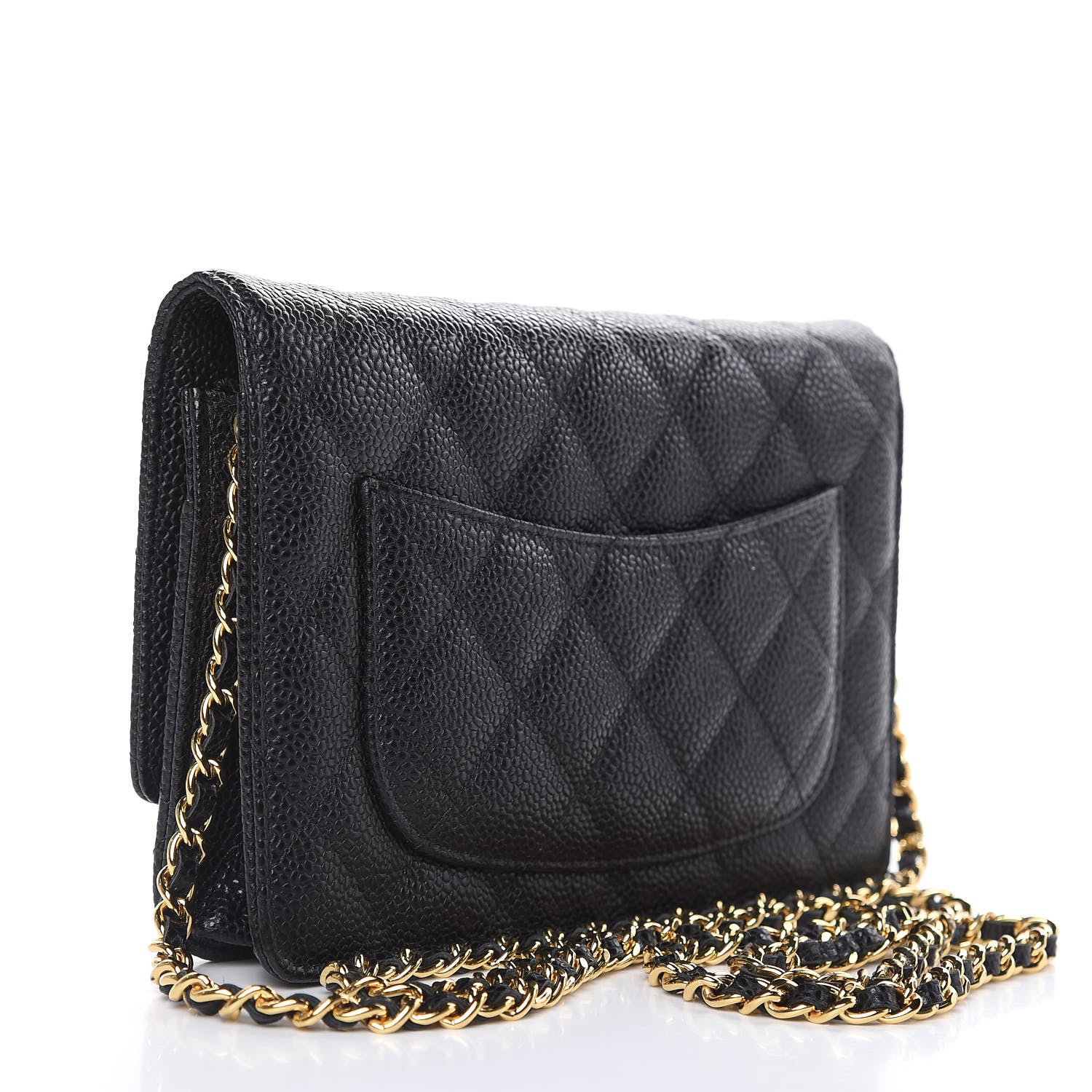 Chanel Caviar Quilted Wallet On Chain WOC Black 3 of 12