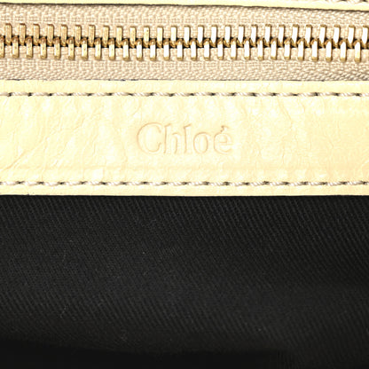 Chloe Tumbled Lambskin Ethel Satchel Cream 6 of 9