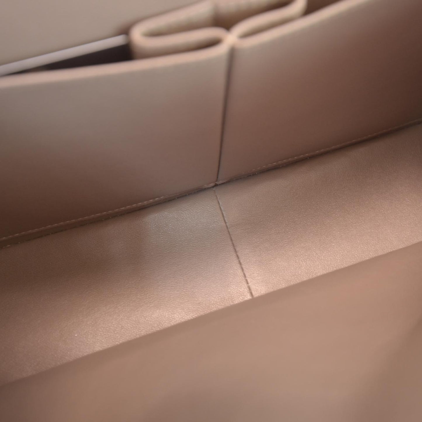 Patent Jumbo Double Flap Taupe