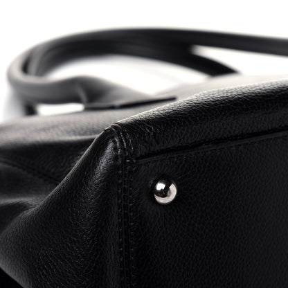 Chanel Calfskin Small Cerf Executive Shopper Tote Black 16 of 22
