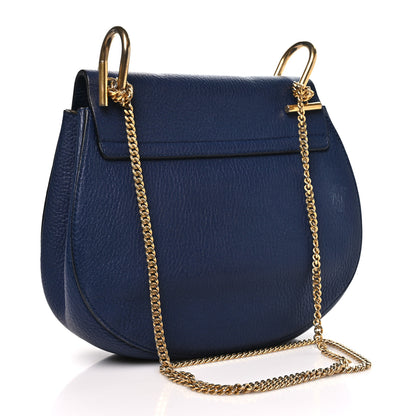 Chloe Grained Lambskin Drew Shoulder Bag Royal Navy 3 of 11