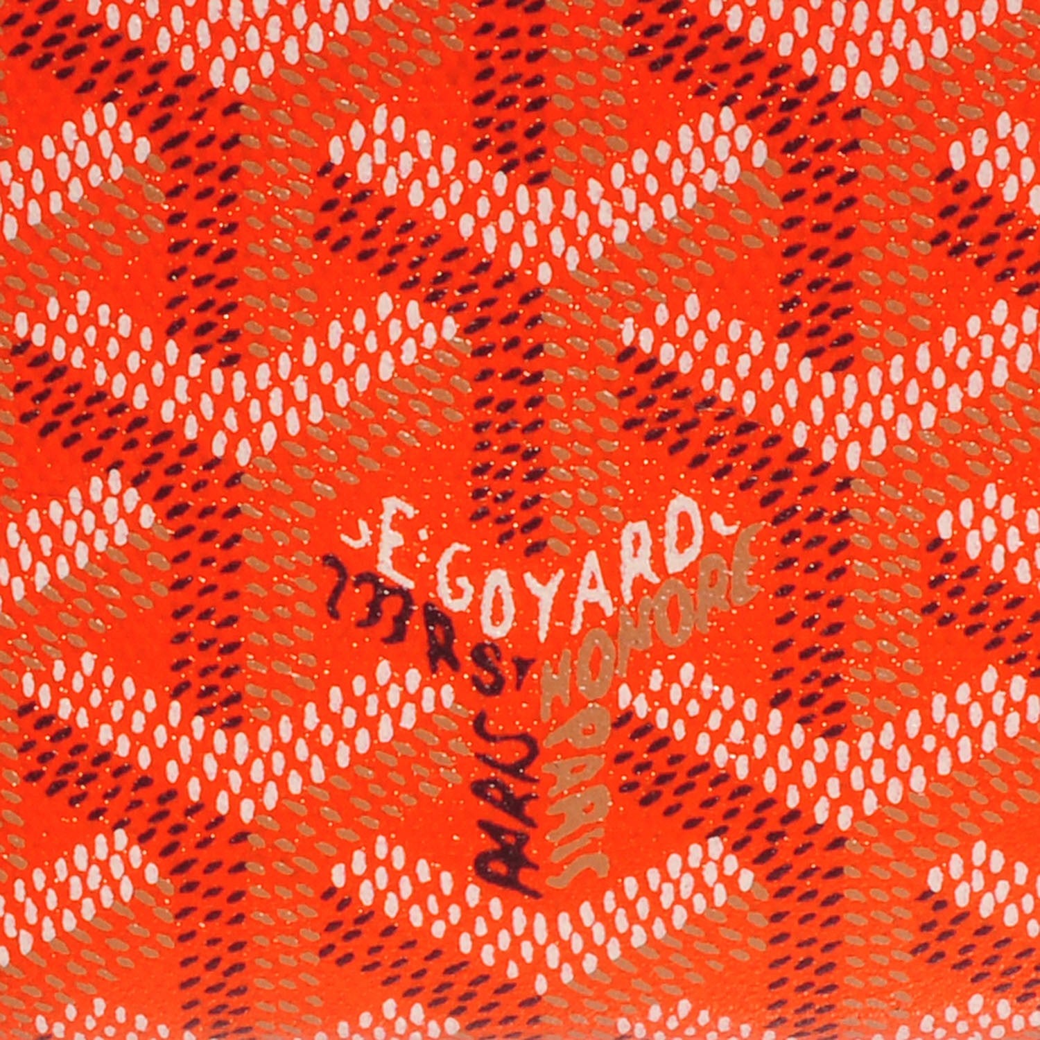 Goyard Goyardine Senat Pochette MM Orange 9 of 9