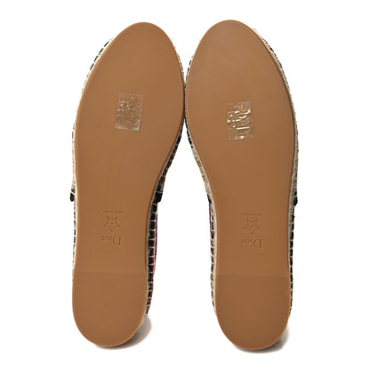 Christian Dior Cotton Mesh Embroidered Granville 15mm Espadrilles 40.5 Multicolor 5 of 8