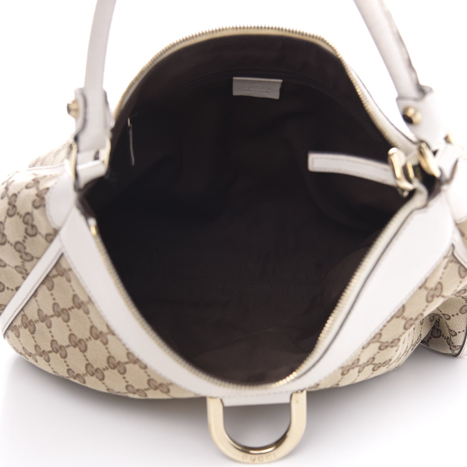 Gucci Monogram Large D Gold Hobo Off White 5 of 17
