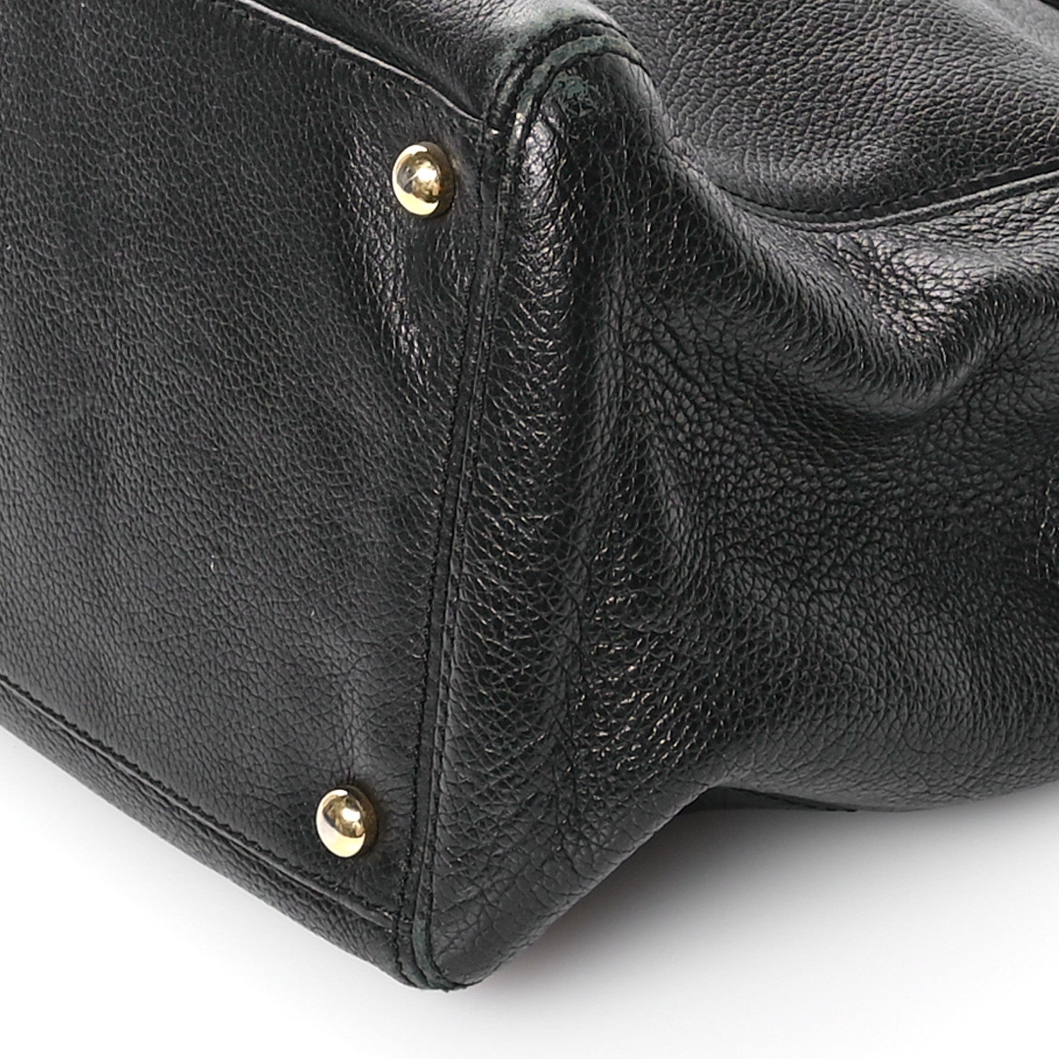 Chanel Calfskin Cerf Executive Shopper Tote Black 11 of 13