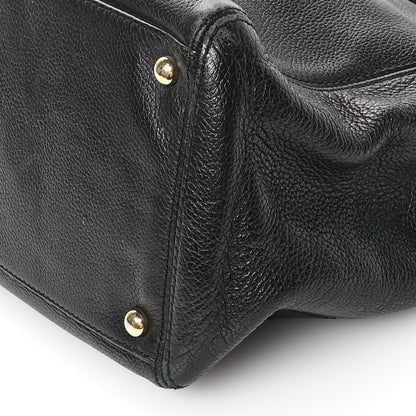 Chanel Calfskin Cerf Executive Shopper Tote Black 11 of 13