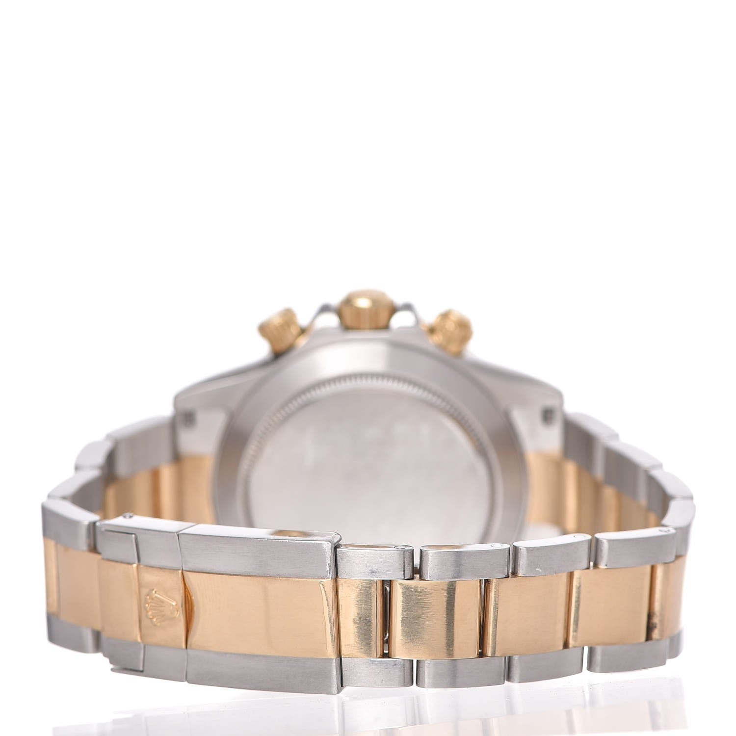 Rolex Stainless Steel 18K Yellow Gold Black Mother of Pearl 40mm Oyster Perpetual Cosmograph Daytona Watch 116523 5 of 8