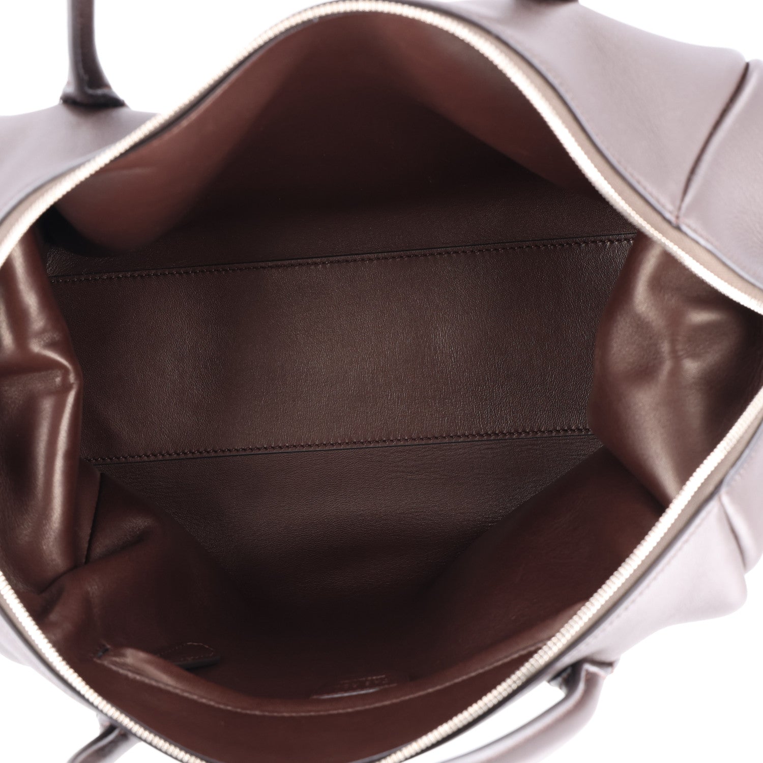 The Row Grained Calfskin Faye Bowling Bag Dark Brown 5 of 9