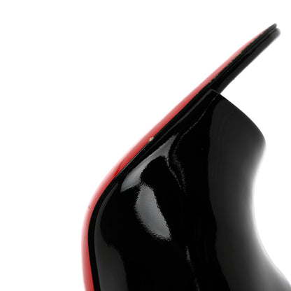 Christian Louboutin Patent Phoebe Asymmetric 100 Pumps 39 Black 8 of 12